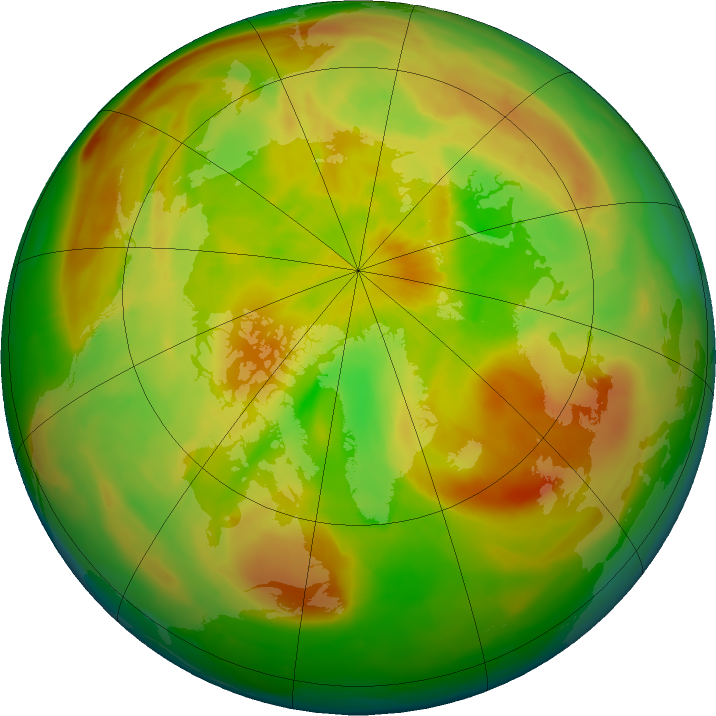 Arctic ozone map for 28 April 2016